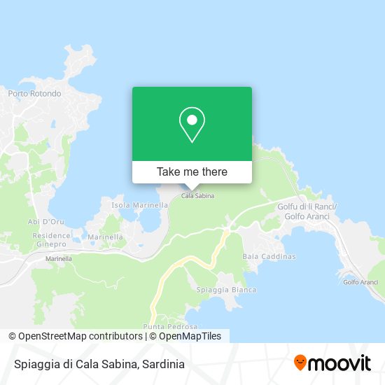 Spiaggia di Cala Sabina map