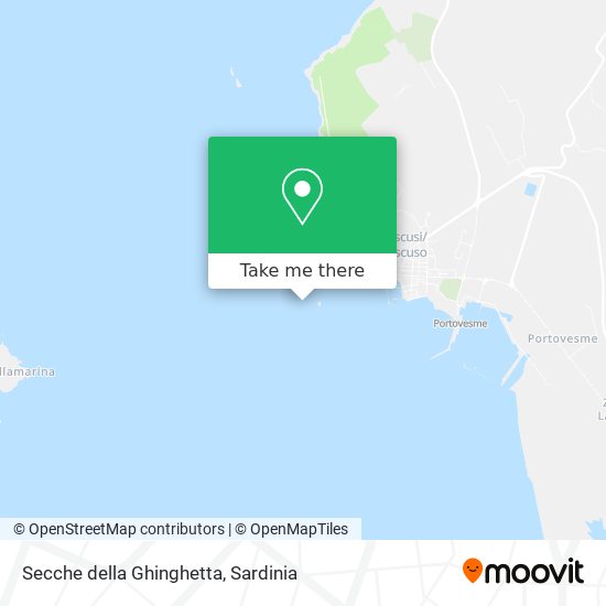 Secche della Ghinghetta map