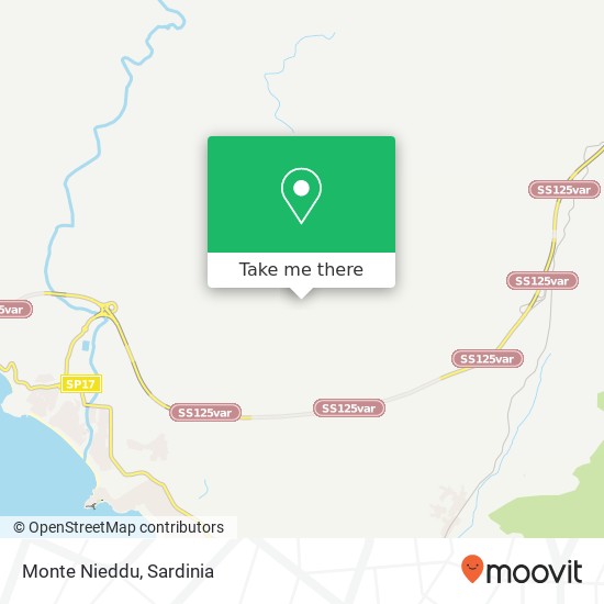 Monte Nieddu map