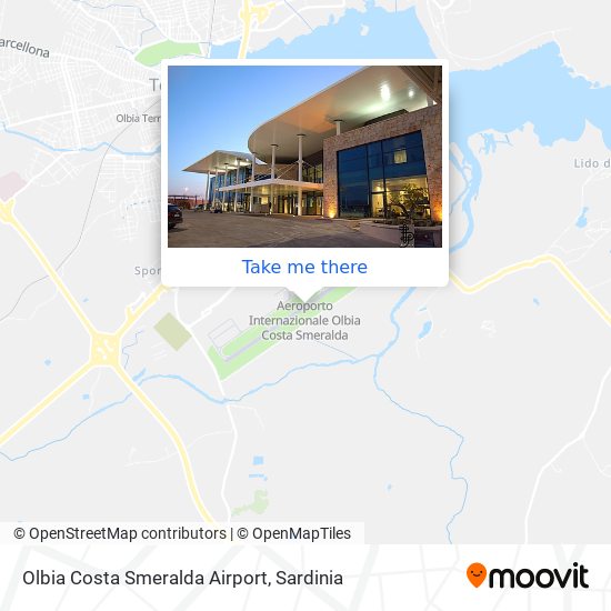 Olbia Costa Smeralda Airport map