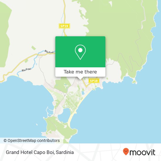 Grand Hotel Capo Boi map