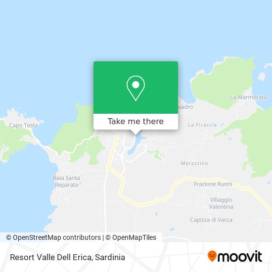 Resort Valle Dell Erica map