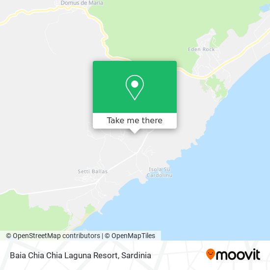 Baia Chia Chia Laguna Resort map