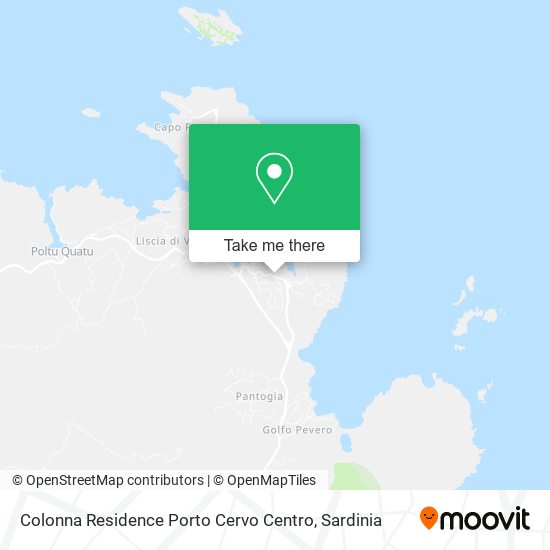 Colonna Residence Porto Cervo Centro map