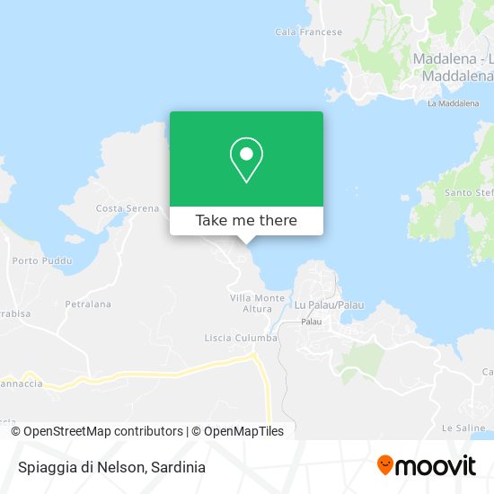 Spiaggia di Nelson map