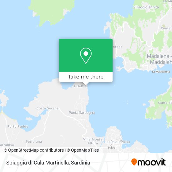 Spiaggia di Cala Martinella map