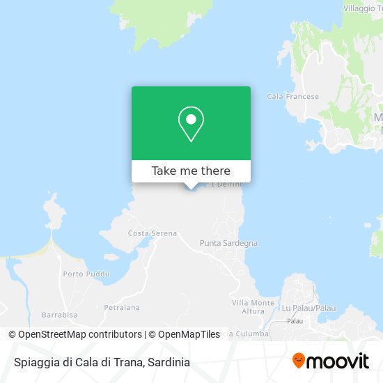 Spiaggia di Cala di Trana map