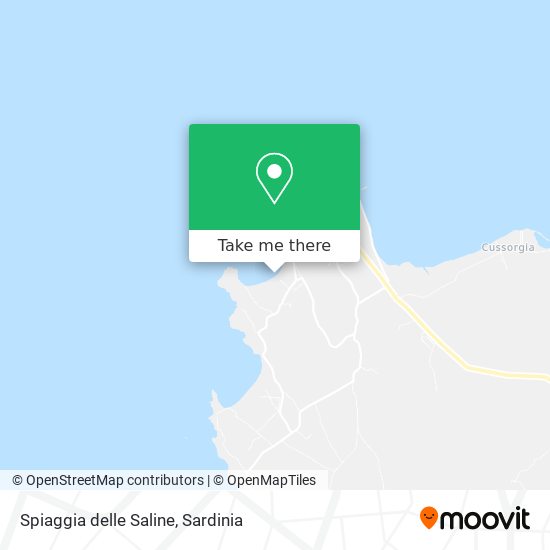 Spiaggia delle Saline map