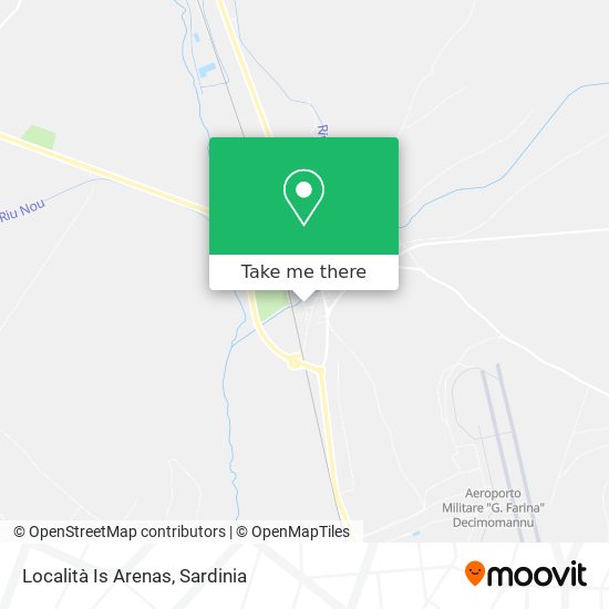 Località Is Arenas map