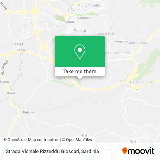 Strada Vicinale Rizzeddu Gioscari map