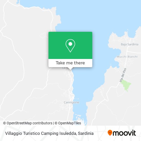 Villaggio Turistico Camping Isuledda map