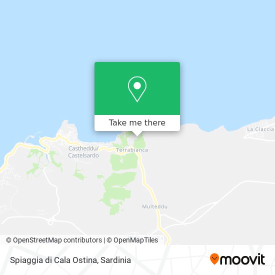 Spiaggia di Cala Ostina map