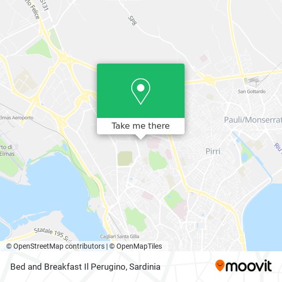 Bed and Breakfast Il Perugino map