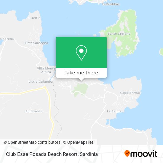 Club Esse Posada Beach Resort map