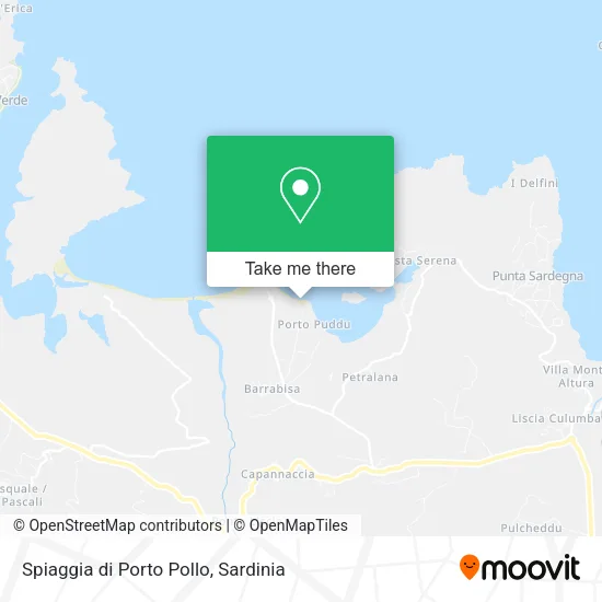 Spiaggia di Porto Pollo map