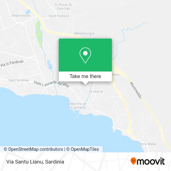 Via Santu Lianu map