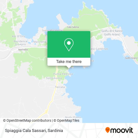 Spiaggia Cala Sassari map
