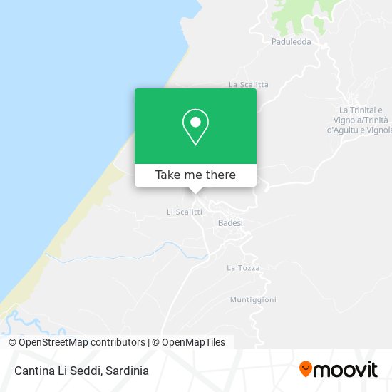 Cantina Li Seddi map