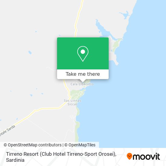 Tirreno Resort (Club Hotel Tirreno-Sport Orosei) map