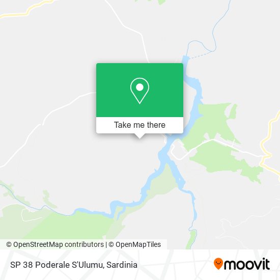 SP 38 Poderale S'Ulumu map