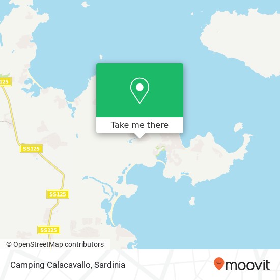 Camping Calacavallo map