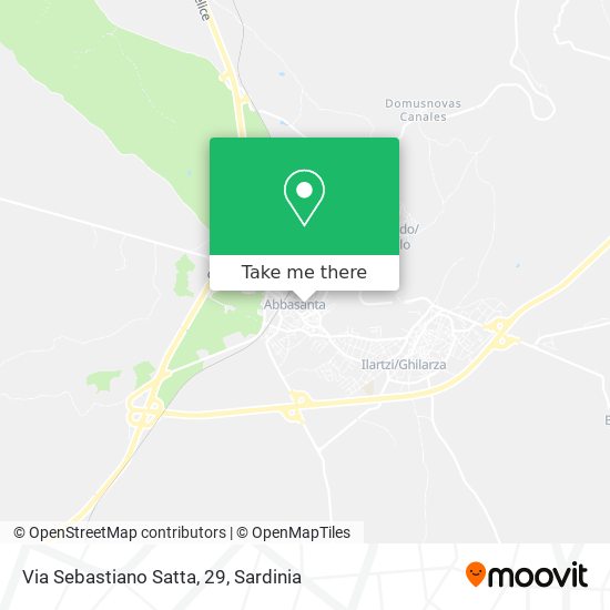 Via Sebastiano Satta, 29 map