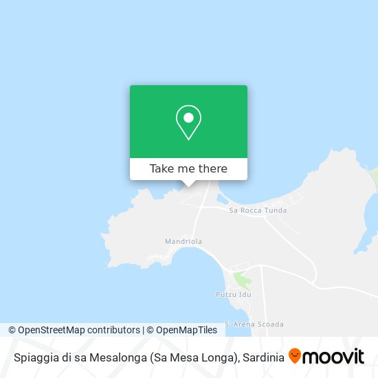 Spiaggia di sa Mesalonga (Sa Mesa Longa) map