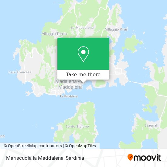 Mariscuola la Maddalena map