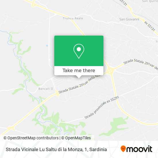 Strada Vicinale Lu Saltu di la Monza, 1 map
