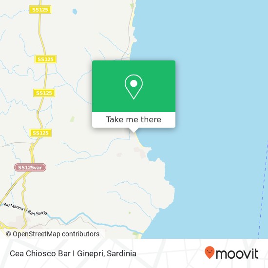 Cea Chiosco Bar I Ginepri map