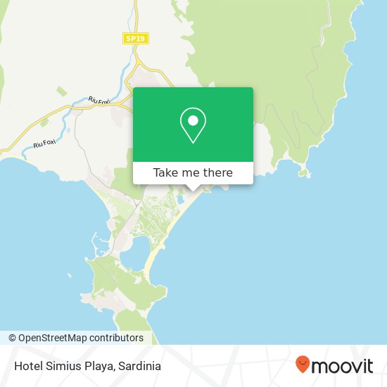Hotel Simius Playa map