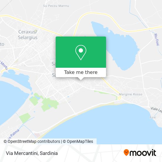 Via Mercantini map