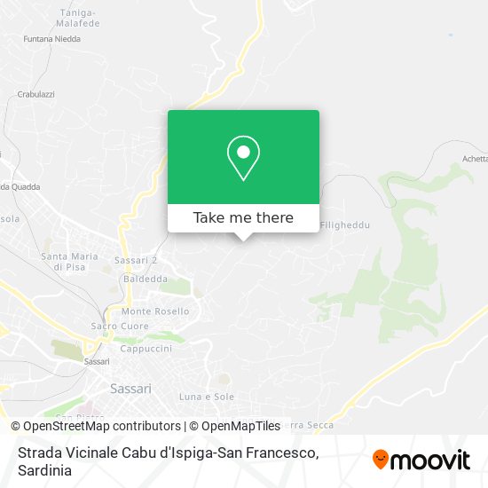 Strada Vicinale Cabu d'Ispiga-San Francesco map