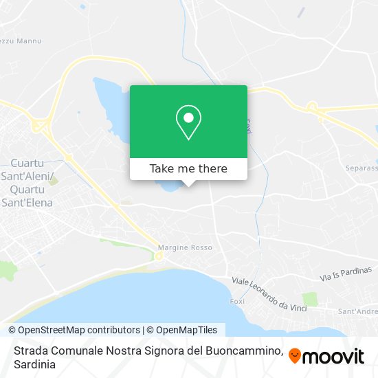 Strada Comunale Nostra Signora del Buoncammino map