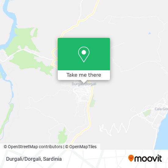 Durgali/Dorgali map