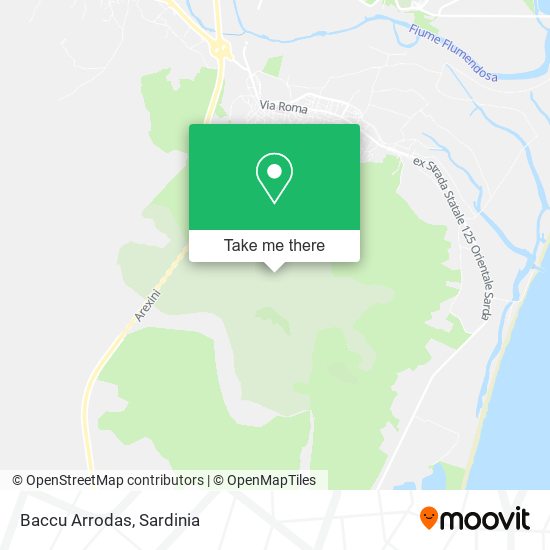 Baccu Arrodas map