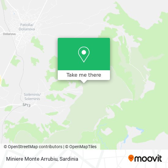 Miniere Monte Arrubiu map