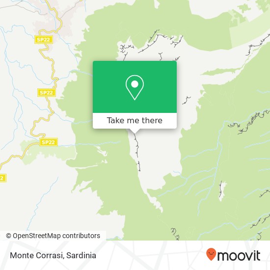 Monte Corrasi map