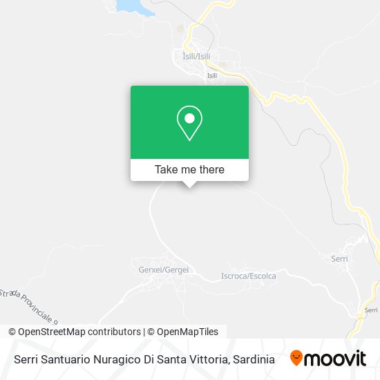 Serri Santuario Nuragico Di Santa Vittoria map