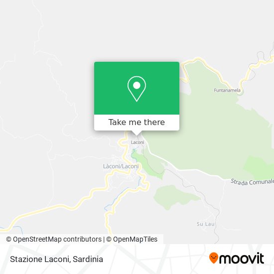 Stazione Laconi map