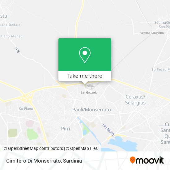 Cimitero Di Monserrato map