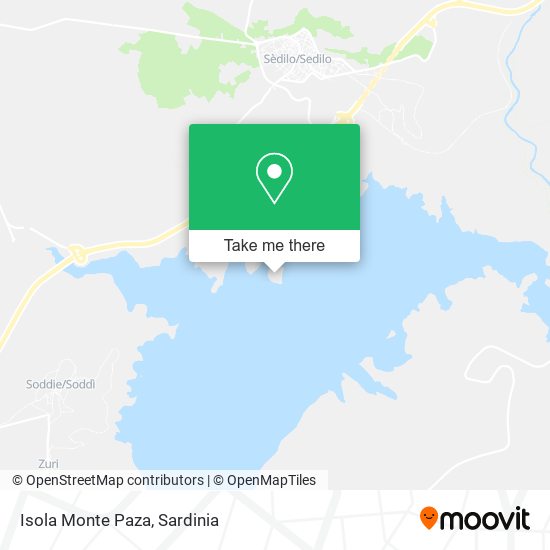 Isola Monte Paza map