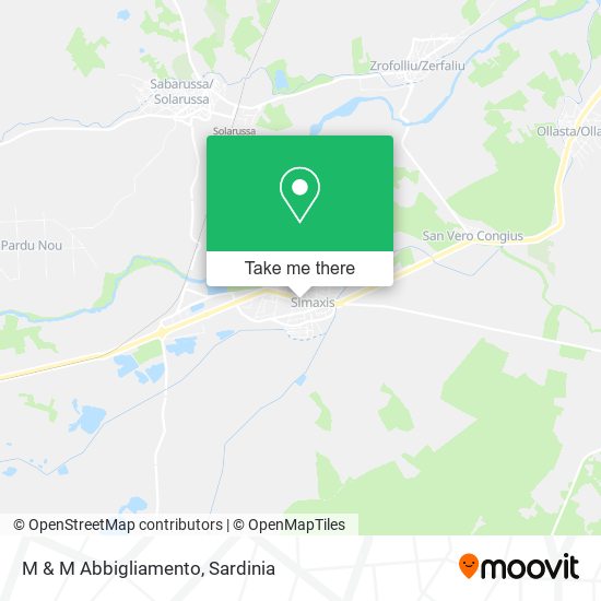 M & M Abbigliamento map