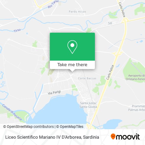 Liceo Scientifico Mariano IV D'Arborea map