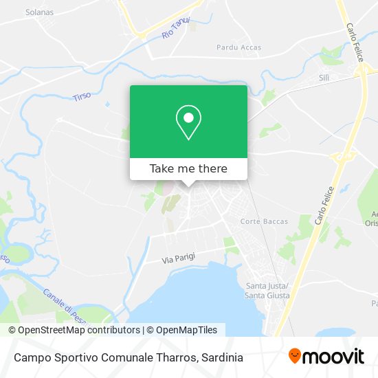Campo Sportivo Comunale Tharros map