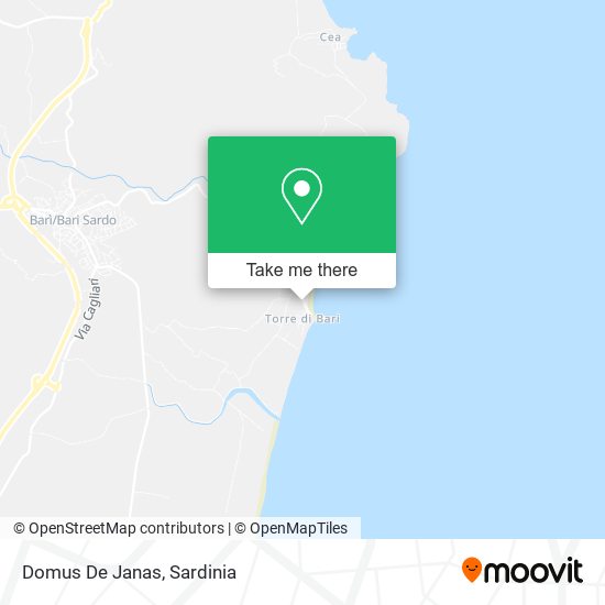 Domus De Janas map