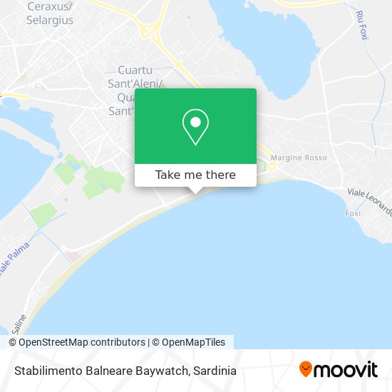 Stabilimento Balneare Baywatch map