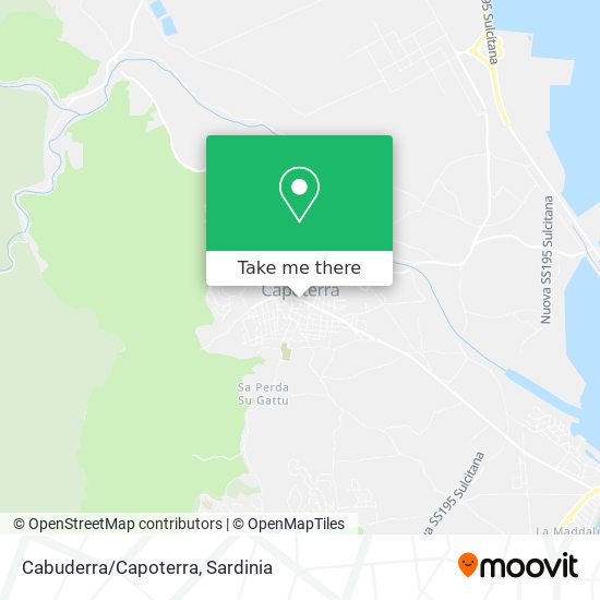 Cabuderra/Capoterra map