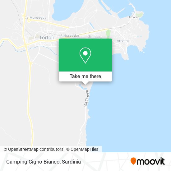 Camping Cigno Bianco map