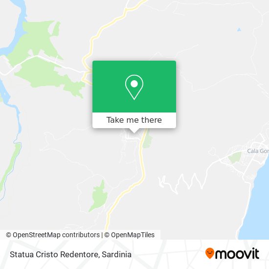 Statua Cristo Redentore map